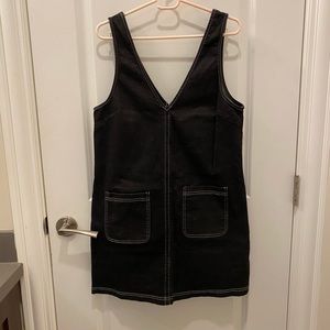 Black Denim Smock Dress